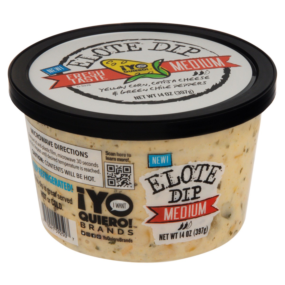 slide 5 of 9, ¡Yo Quiero! Medium Elote Dip 14 oz, 14 oz