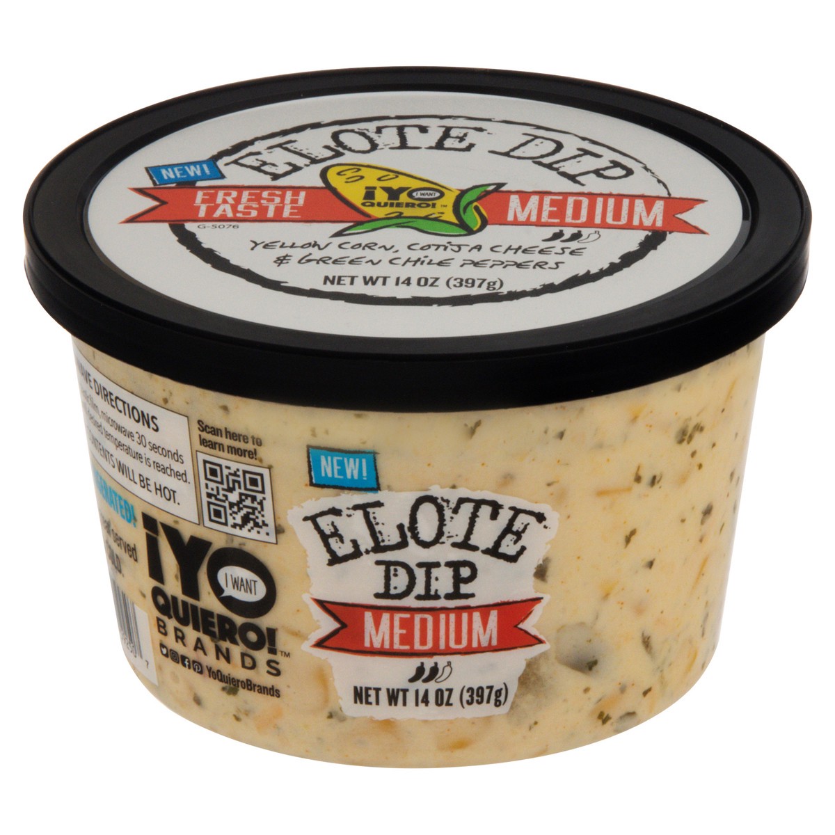 slide 1 of 9, ¡Yo Quiero! Yo Quiero Medium Elote Dip, 14 oz