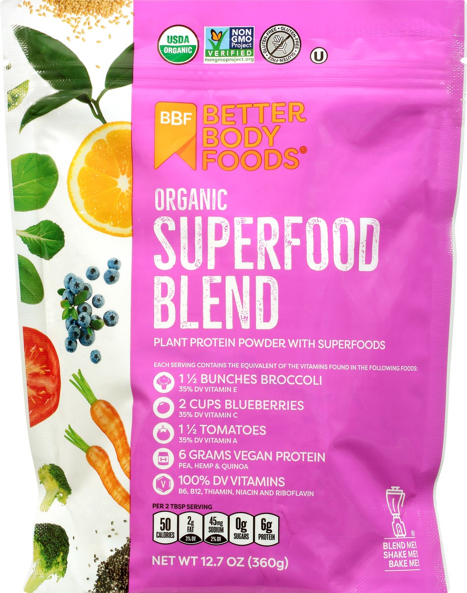 slide 7 of 13, BetterBody Foods Organic Superfood Blend 12.7 oz, 12.7 oz