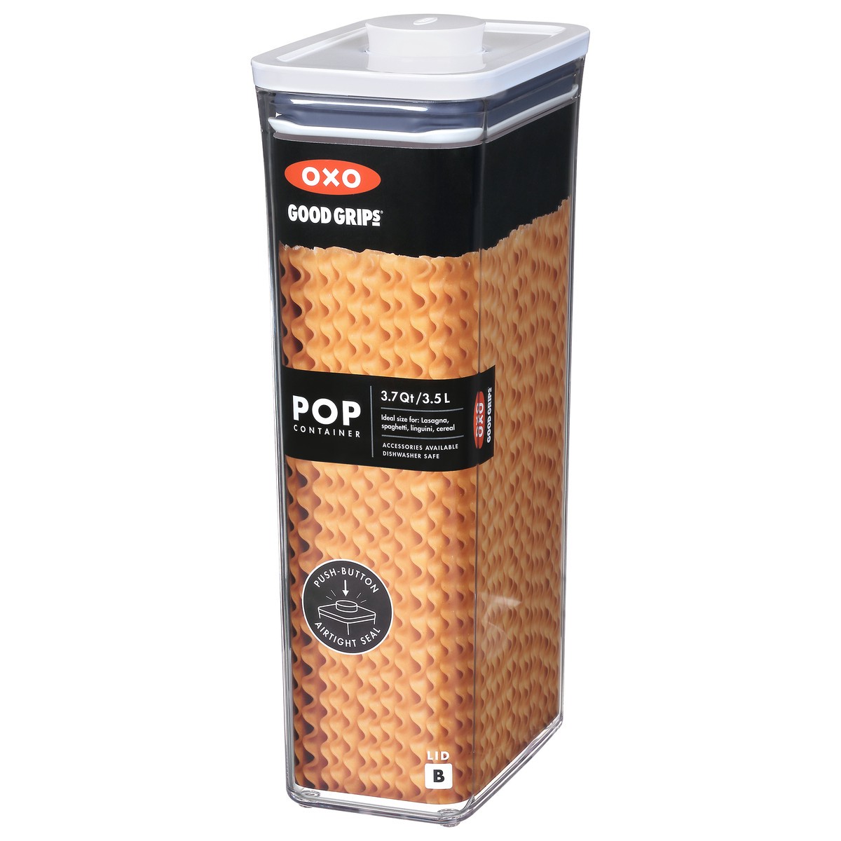 slide 2 of 12, OXO Good Grips 3.7 Quart Lid B Pop Container 1 ea, 1 ea
