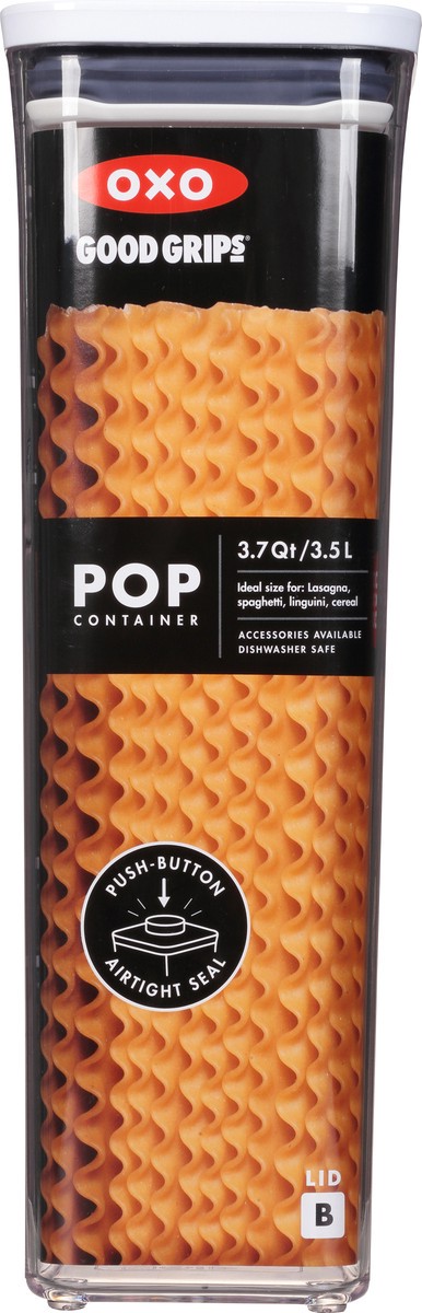 slide 9 of 12, OXO Good Grips 3.7 Quart Lid B Pop Container 1 ea, 1 ea