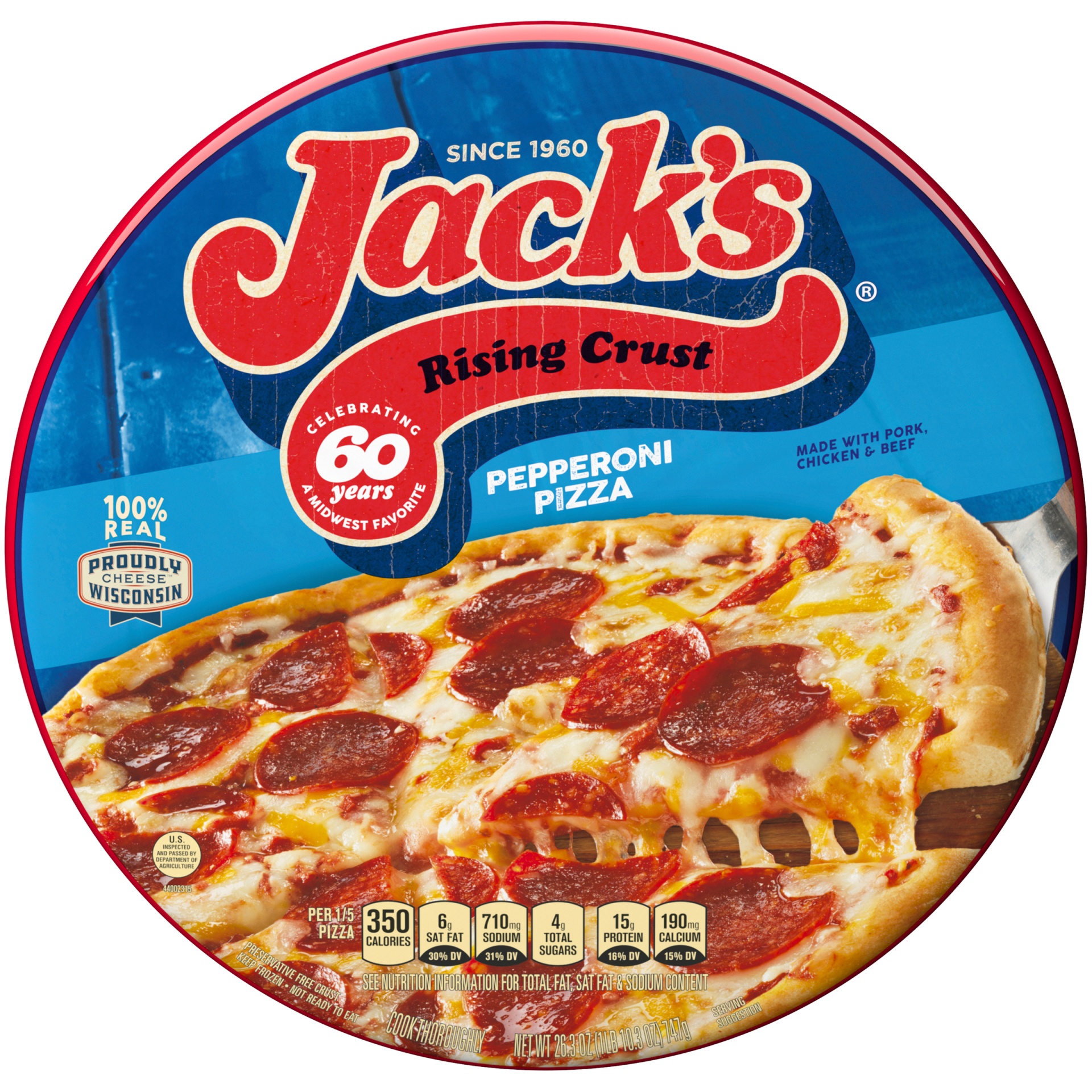 slide 2 of 6, Jack's Naturally Rising Pepperoni Pizza, 28.1 oz
