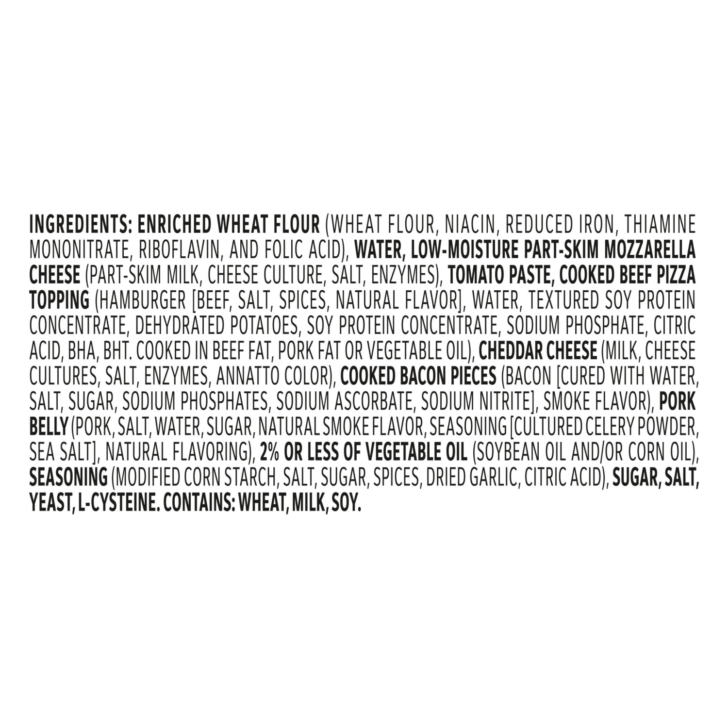 slide 5 of 8, Jack's Jack’s Original Thin Bacon Cheeseburger Pizza, Thin Crust, Cheese Pizza, Frozen, 15 oz