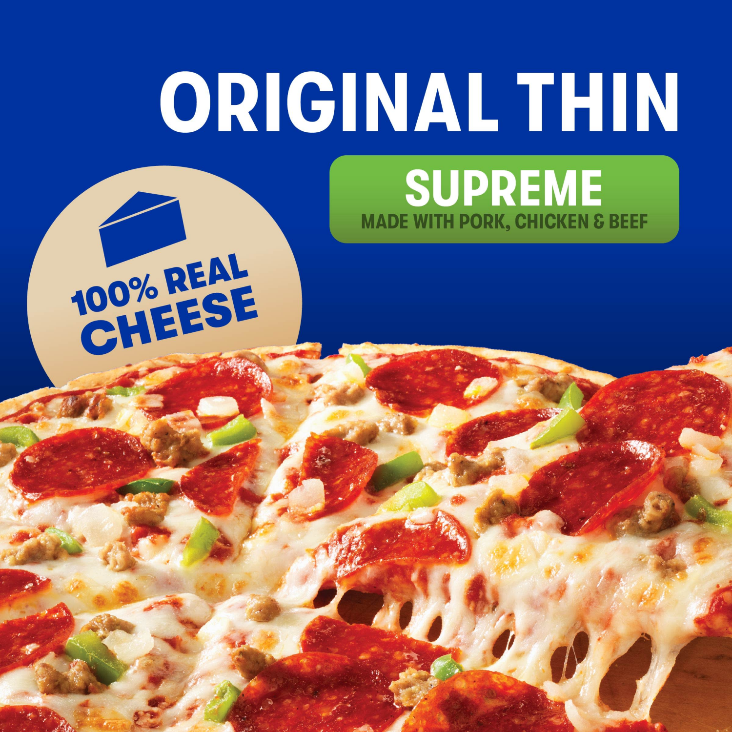 slide 3 of 8, Jack's Original Thin Crust Supreme Frozen Pizza 15.8 oz., 15.8 oz