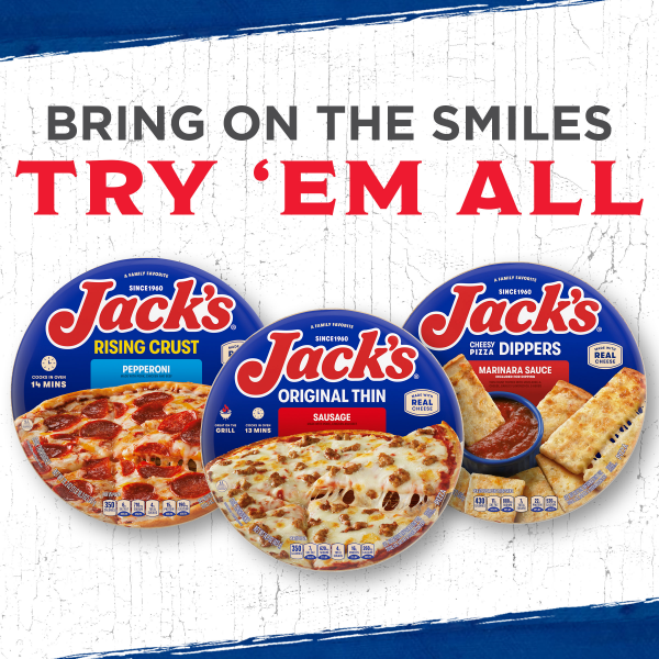 slide 3 of 21, Jacks Pizza Original Thin Crust Bacon Cheeseburger Pizza, 15.4 oz