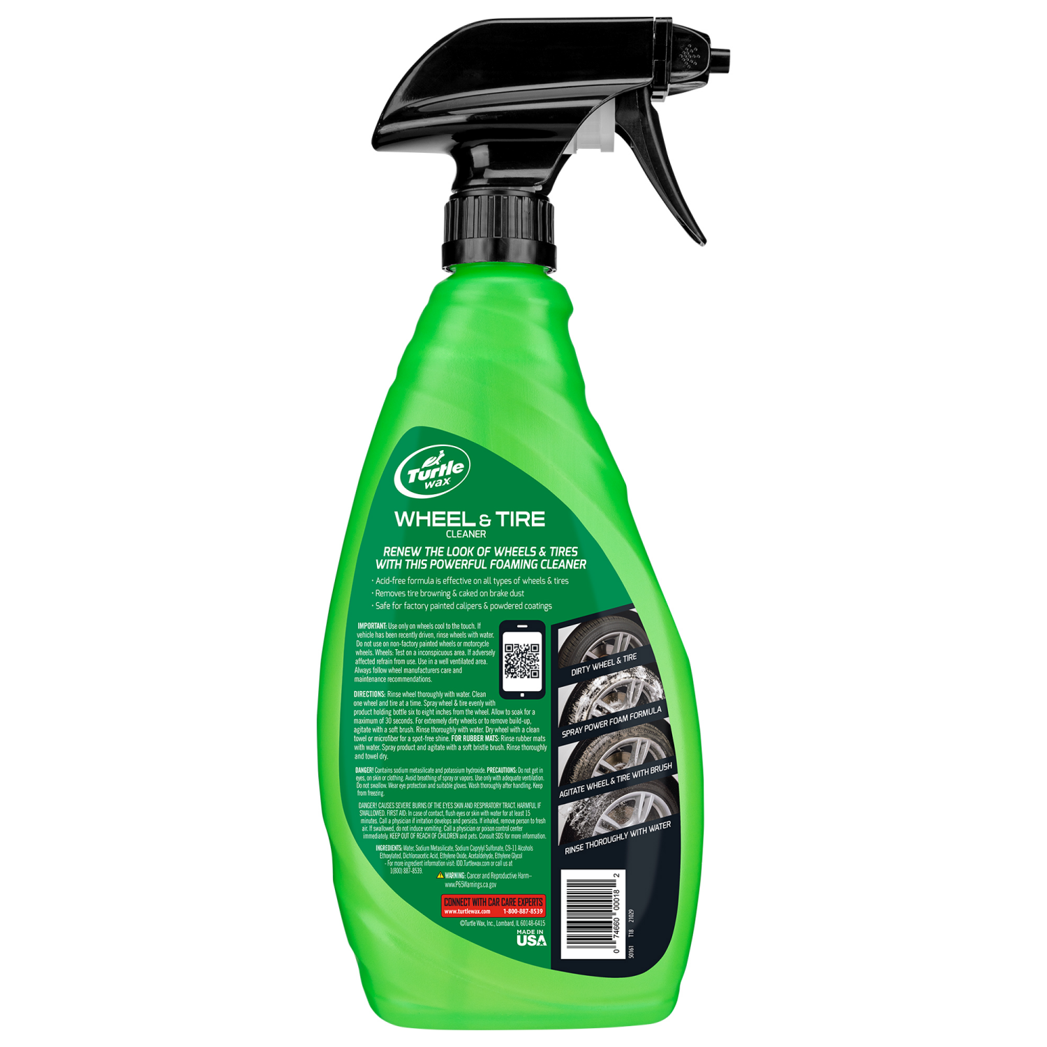 slide 4 of 6, Turtle Wax All Wheel & Tire Power Cleaner, 23 oz