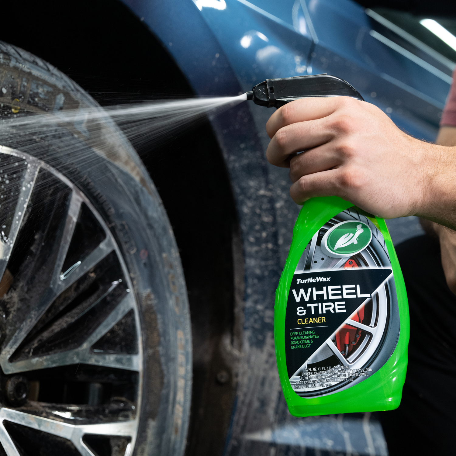 slide 5 of 6, Turtle Wax All Wheel & Tire Power Cleaner, 23 oz