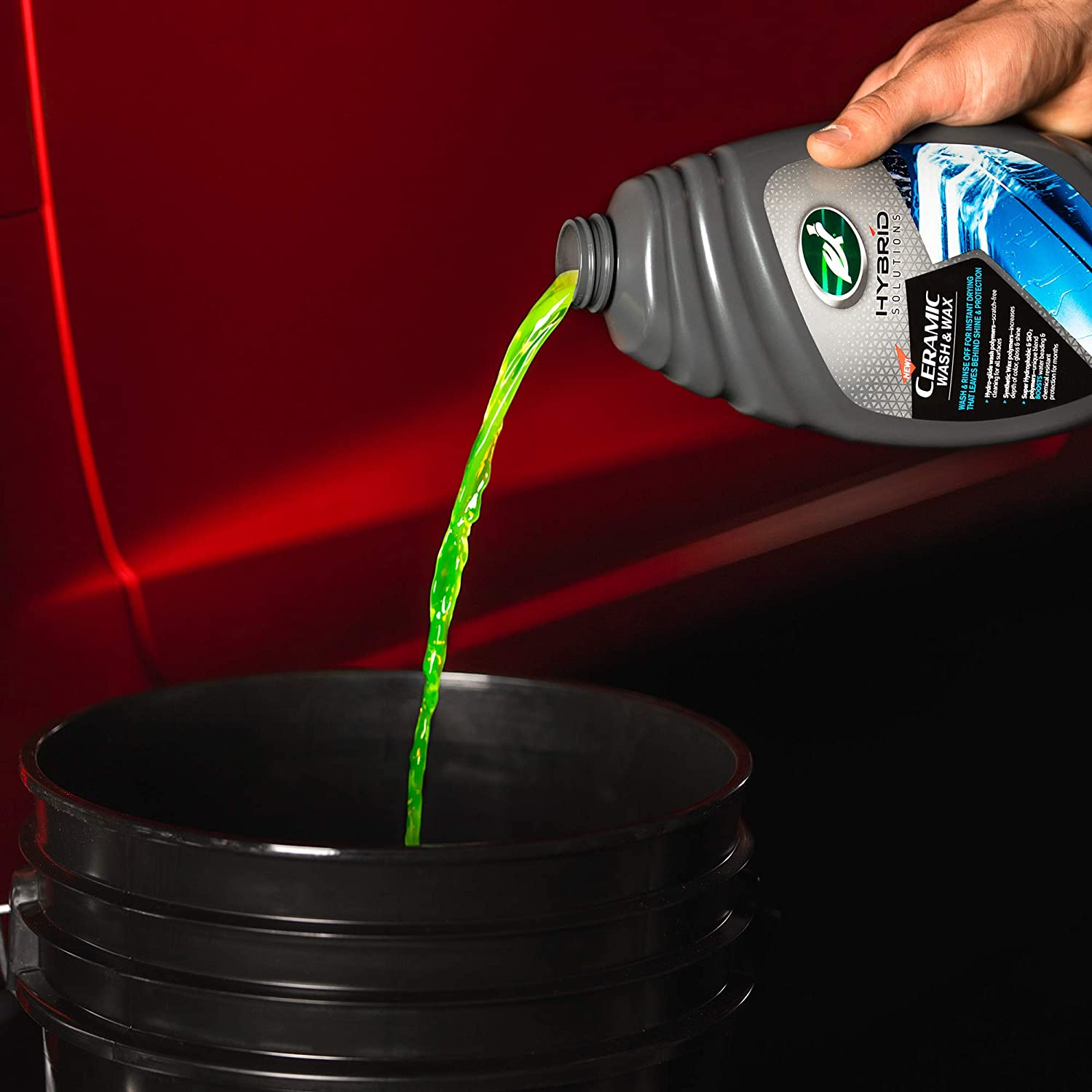 slide 3 of 6, Turtle Wax Hybrid Solutions Ceramic Wash and Wax, 48 fl oz