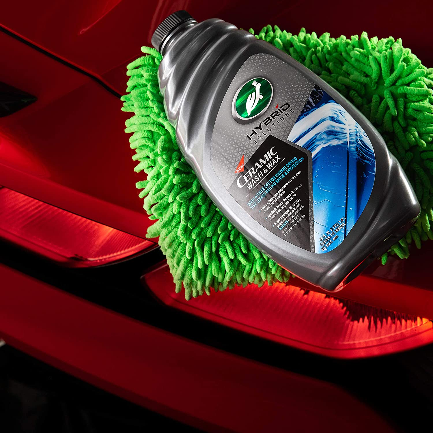 slide 5 of 6, Turtle Wax Hybrid Solutions Ceramic Wash and Wax, 48 fl oz