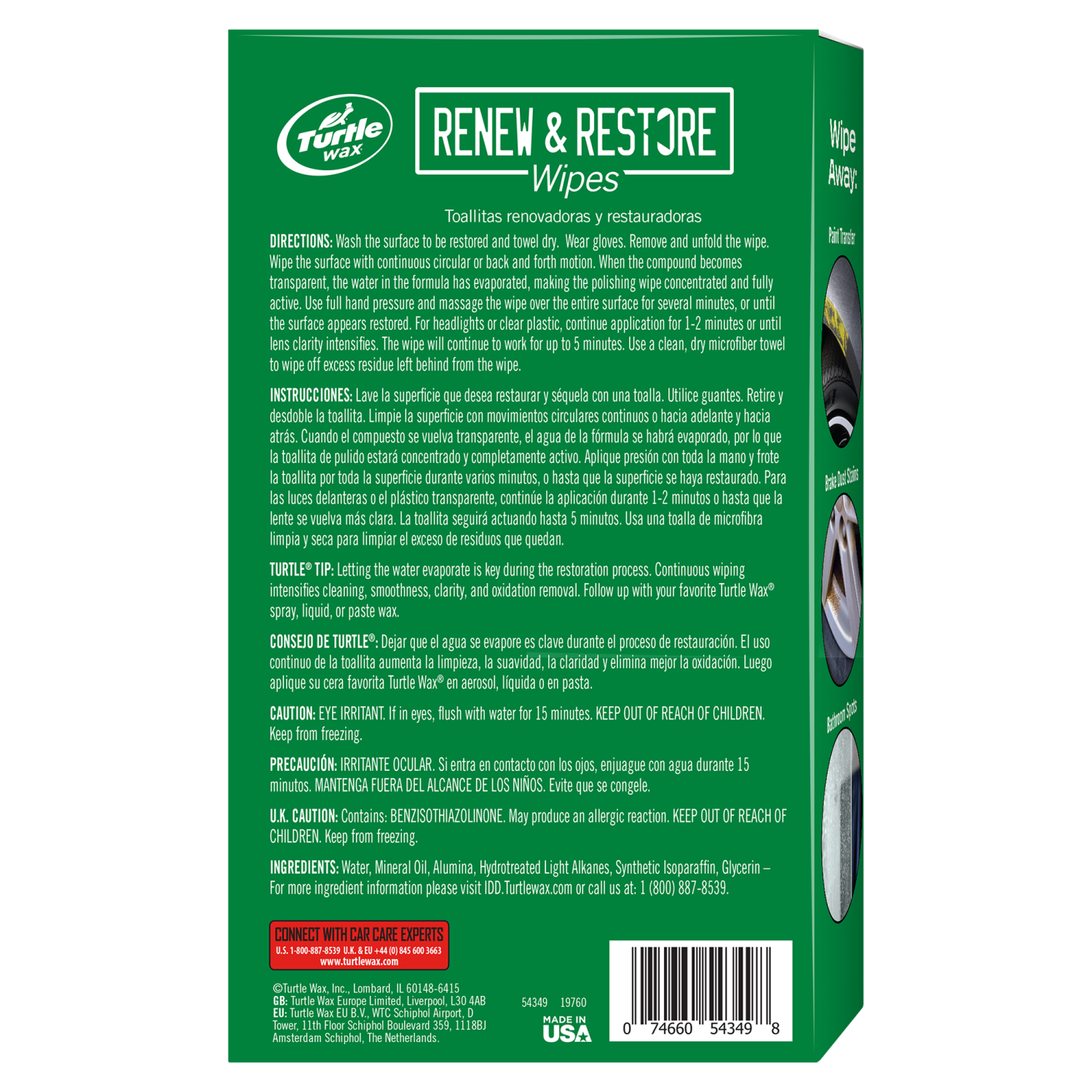 slide 6 of 8, Turtle Wax Renew & Restore Wipes Kit, 8 ct
