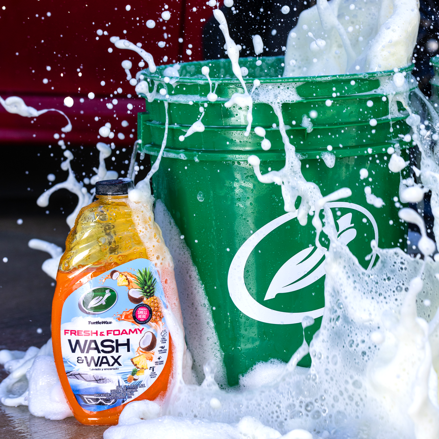 slide 4 of 7, Turtle Wax  Long Lasting, Outragously Scented 48-fl oz Liquid Car Wash Exterior Cleaner - Adjustable Strength Formula, 48 fl oz