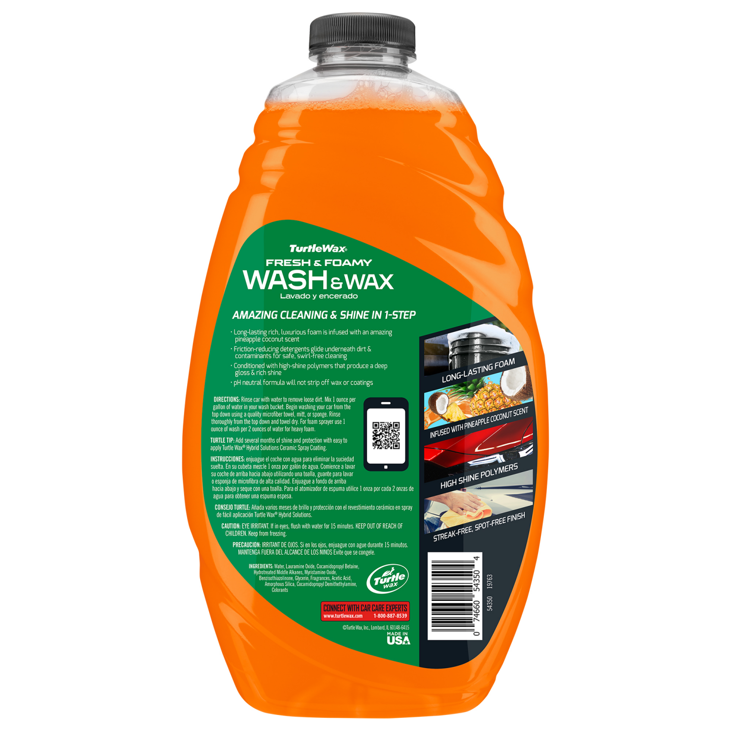 slide 5 of 7, Turtle Wax  Long Lasting, Outragously Scented 48-fl oz Liquid Car Wash Exterior Cleaner - Adjustable Strength Formula, 48 fl oz