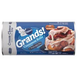 Pillsbury Flaky Grands! Cinnamon Rolls with Cinnabon Cinnamon and Cream Cheese Icing, Refrigerated Canned Pastry Dough, 5 ct, 17.5 oz