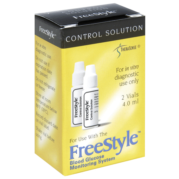 slide 1 of 1, FreeStyle Control Solution, 2 ct; 4 ml
