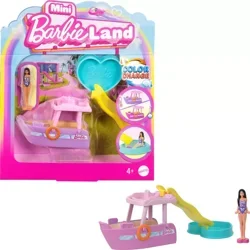 Barbie Mini Barbieland Doll & Vehicle Set With 1.5-Inch Doll & Dream Boat With Color-Change