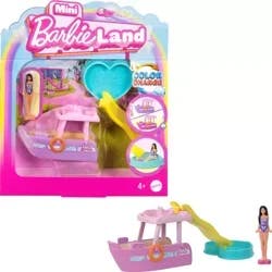 Barbie Mini Barbieland Doll & Vehicle Set With 1.5-Inch Doll & Dream Boat With Color-Change