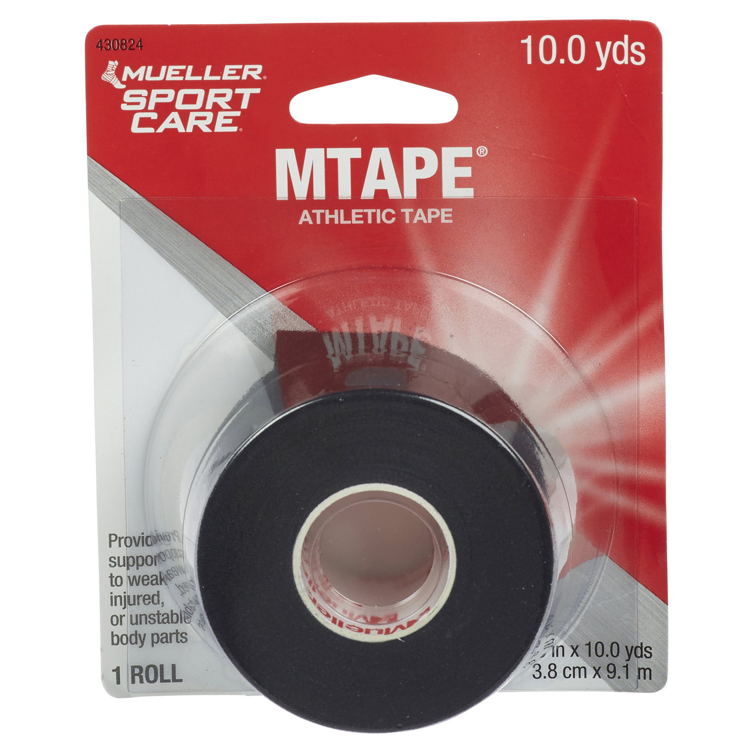 slide 1 of 5, Mueller Sport Care Black MTape Athletic Tape 1 ea, 1 ct