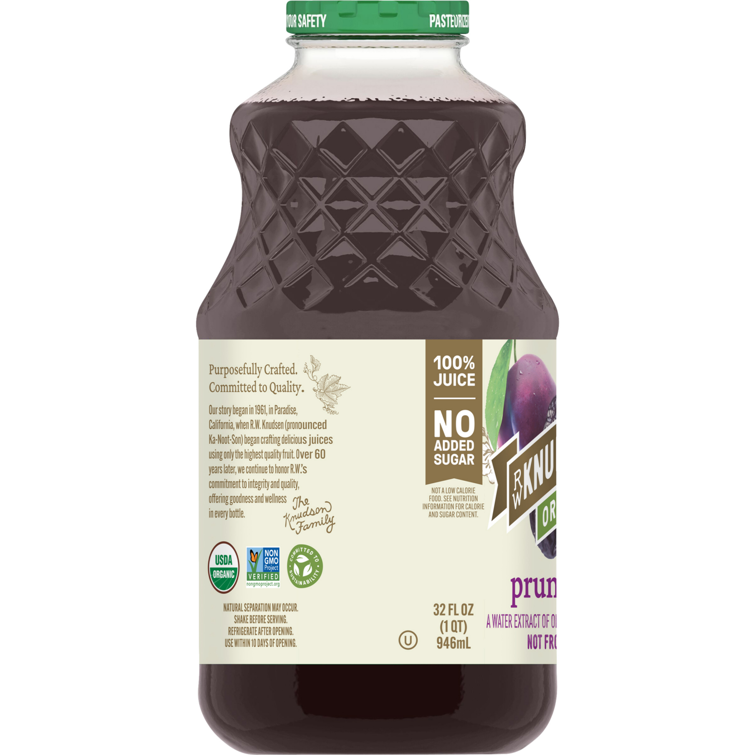 slide 2 of 5, RW Knudsen Family Organic Just Prune 100% Juice - 32 fl oz, 32 fl oz
