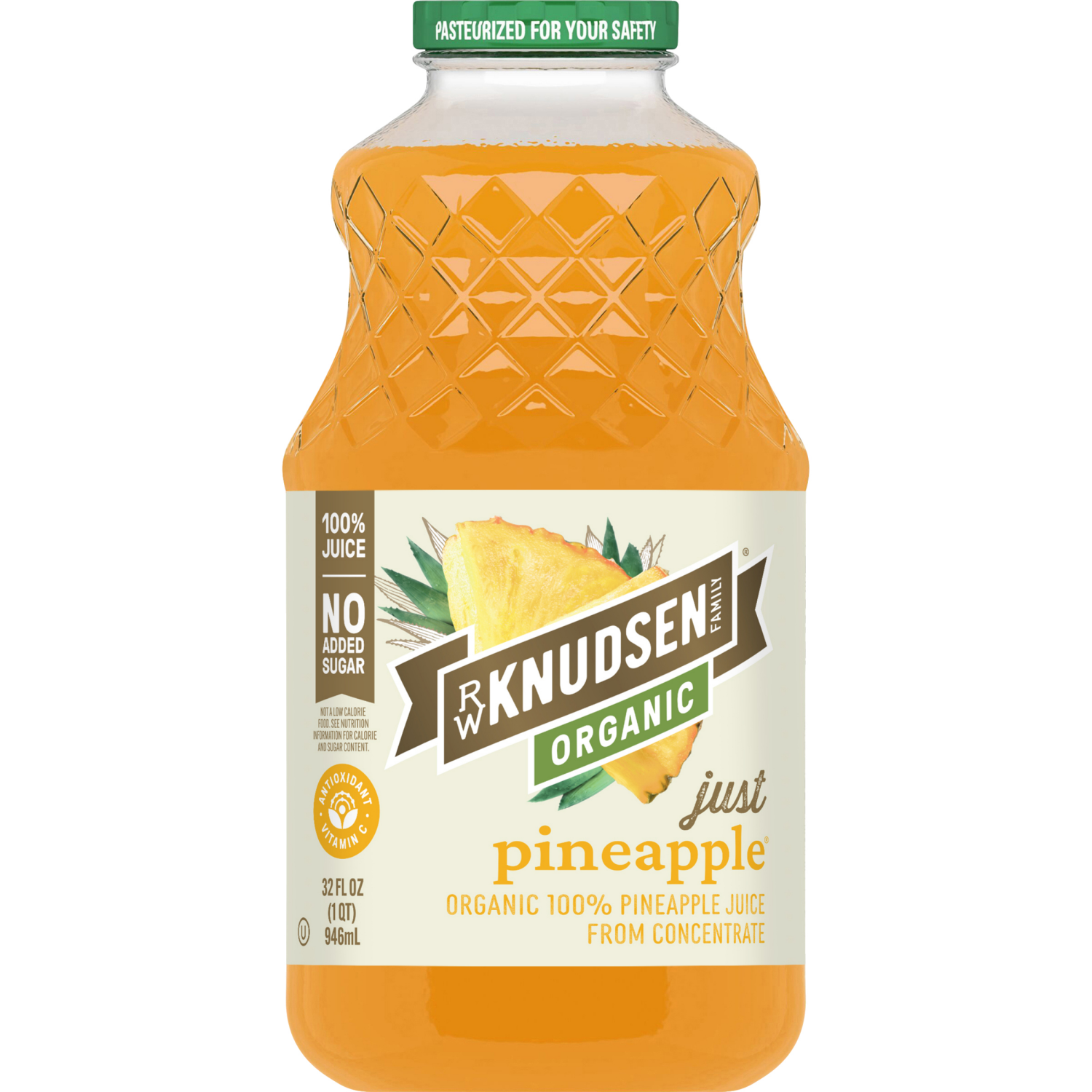 slide 4 of 5, R.W. Knudsen Juice, Pineapple, 32 fl oz