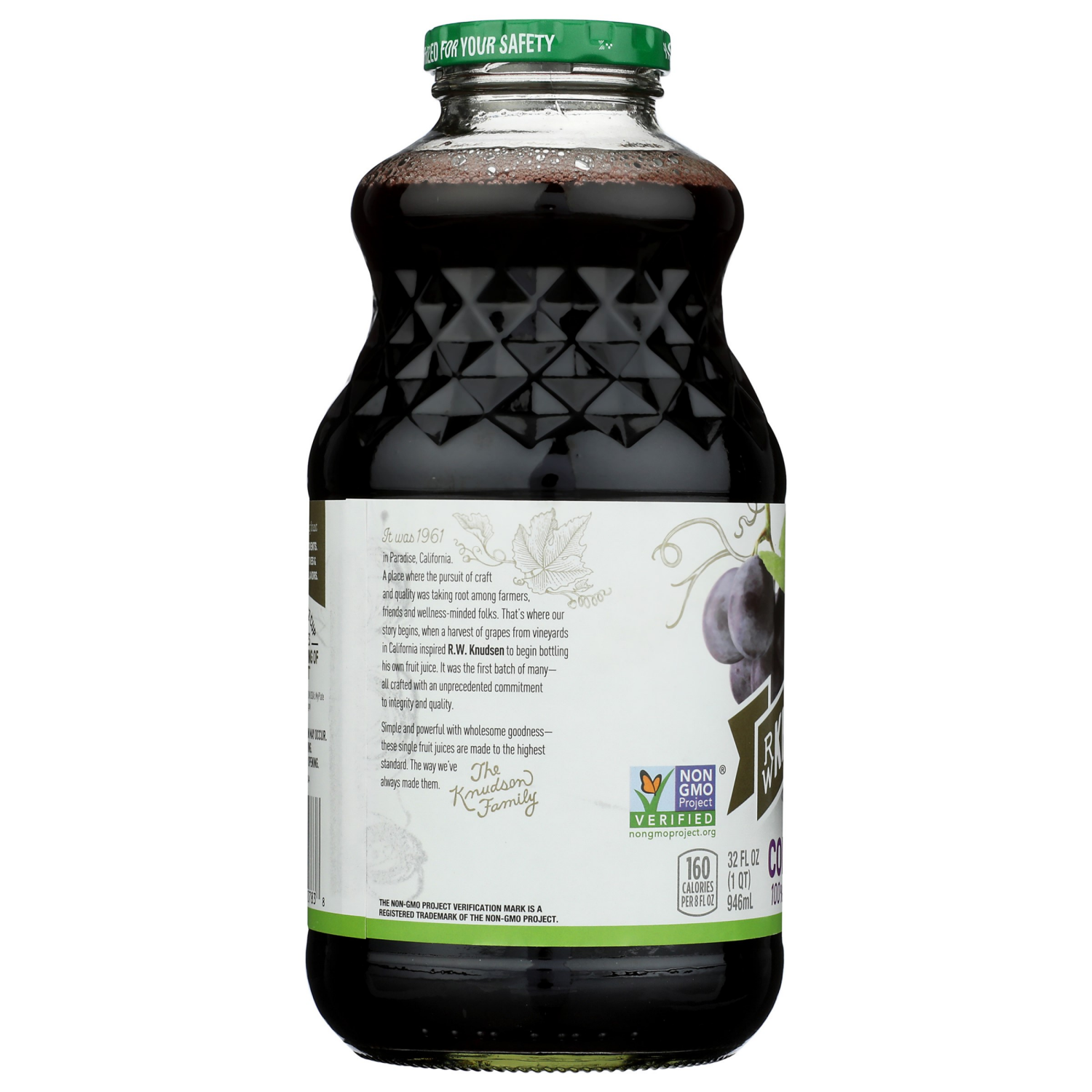 slide 3 of 3, R.W. Knudsen Juice, Concord Grape, 32 fl oz