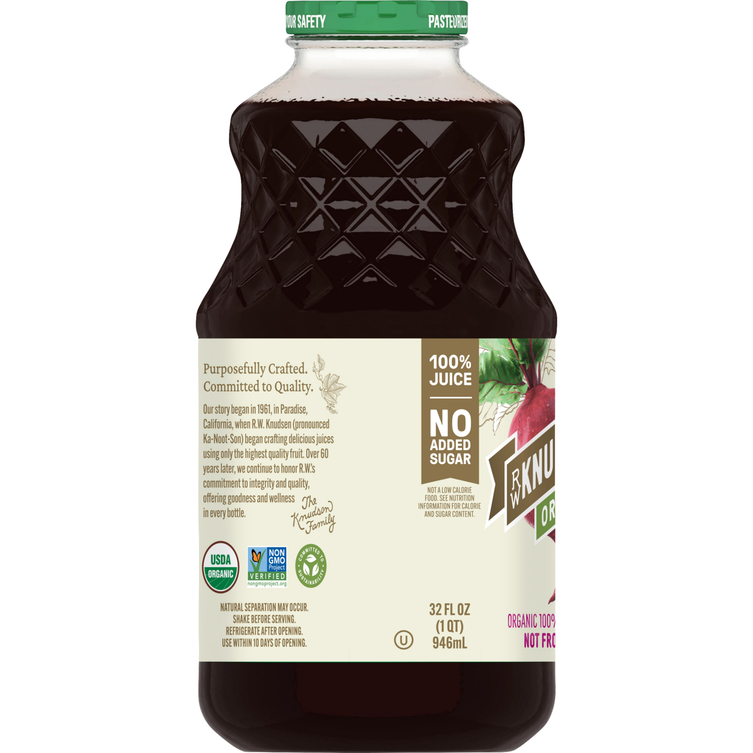 slide 2 of 5, R.W. Knudsen Juice, Beet, 32 fl oz