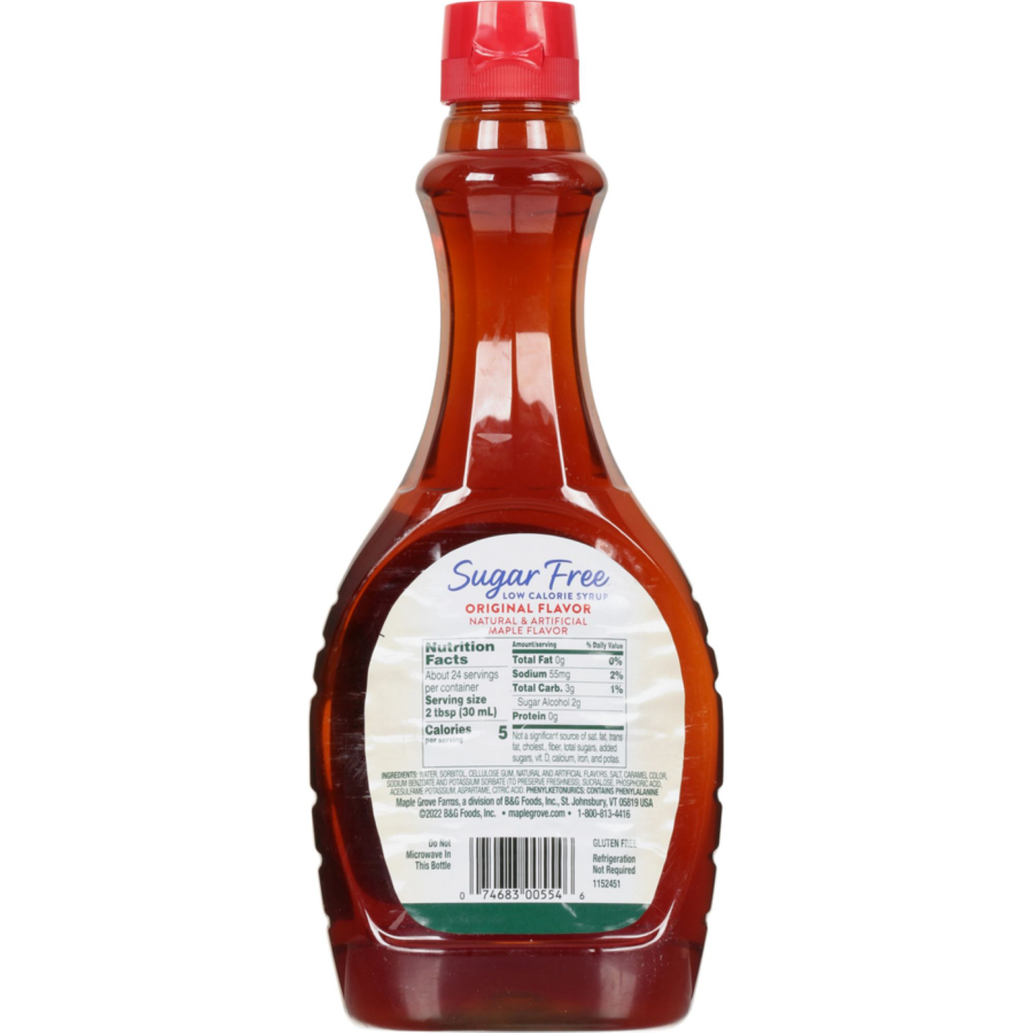 slide 2 of 2, Maple Grove Farms Sugar Free Maple Flavor Syrup, 24 fl oz, 24 fl oz