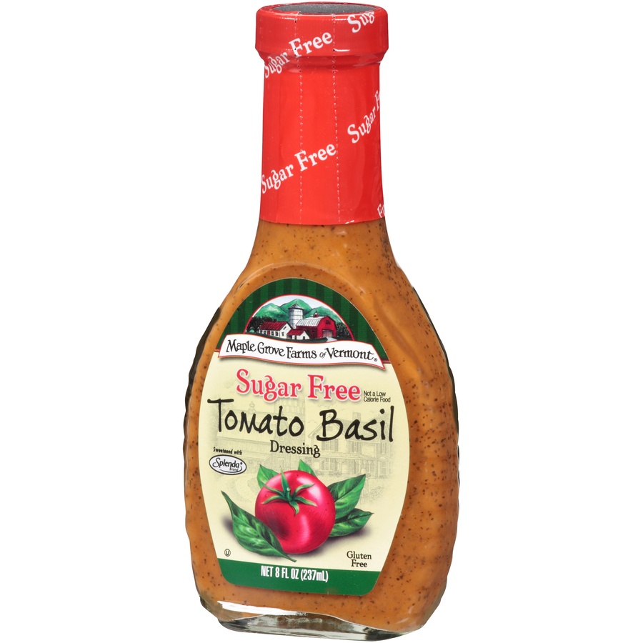 slide 3 of 3, Maple Grove Farms Sugar-Free Tomato Basil Dressing, 8 oz