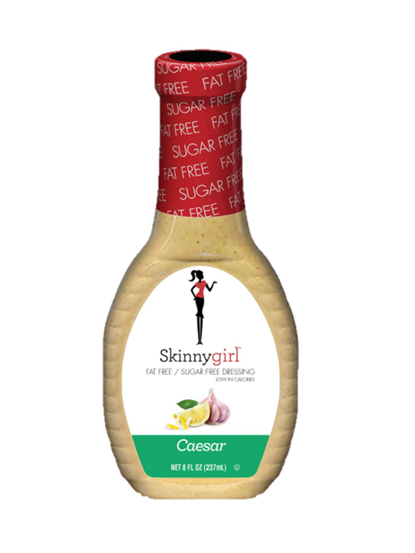 slide 1 of 2, Skinnygirl Fat-free, Sugar-free Caesar Dressing, Kosher, 8 fl oz, 8 fl oz