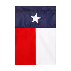 Evergreen Texas State Applique Garden Flag