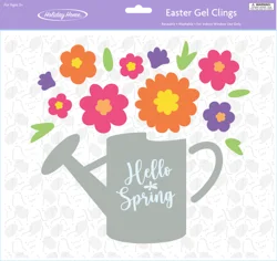 Holiday Home® Easter Watering Can with Flowers Easter Gel Cling