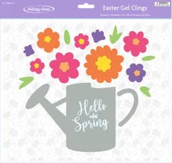 Holiday Home® Easter Watering Can with Flowers Easter Gel Cling