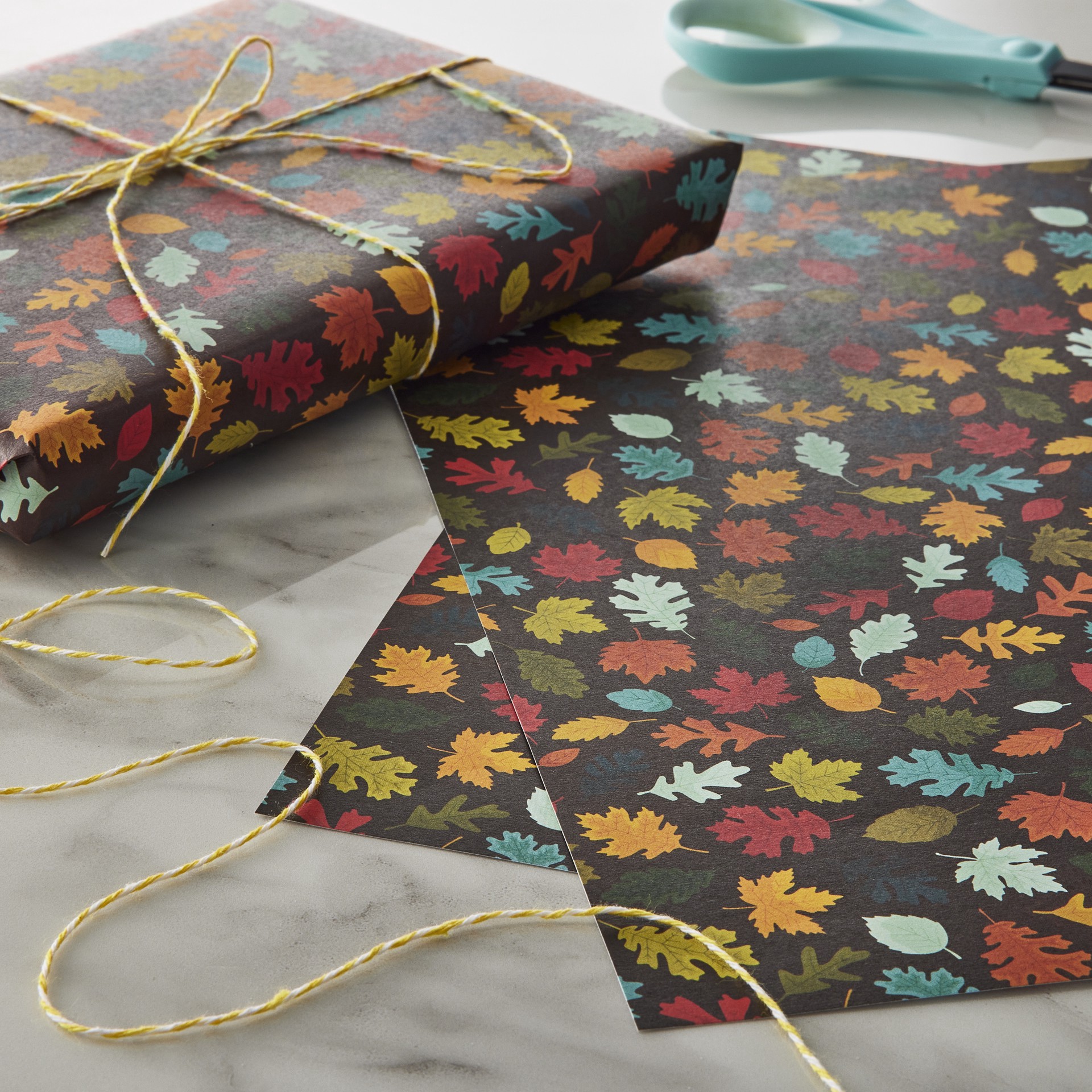 slide 2 of 2, Multicolor Fall Leaves Cardstock Paper By Recollections, 12" X 12", 12 in x 12 in