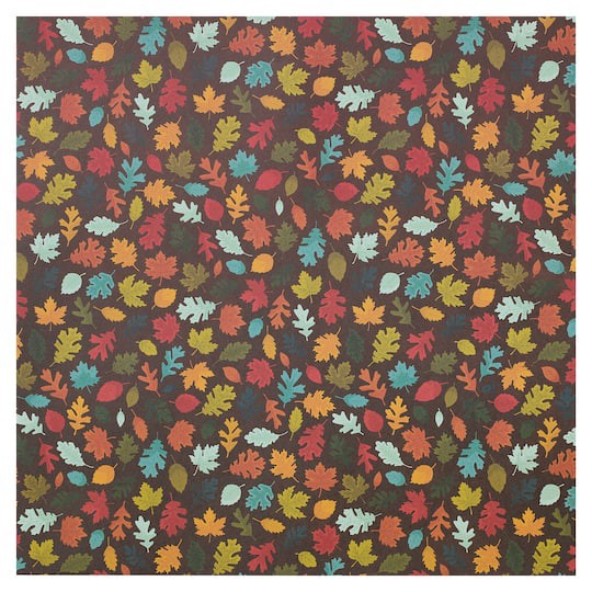 slide 1 of 2, Multicolor Fall Leaves Cardstock Paper By Recollections, 12" X 12", 12 in x 12 in