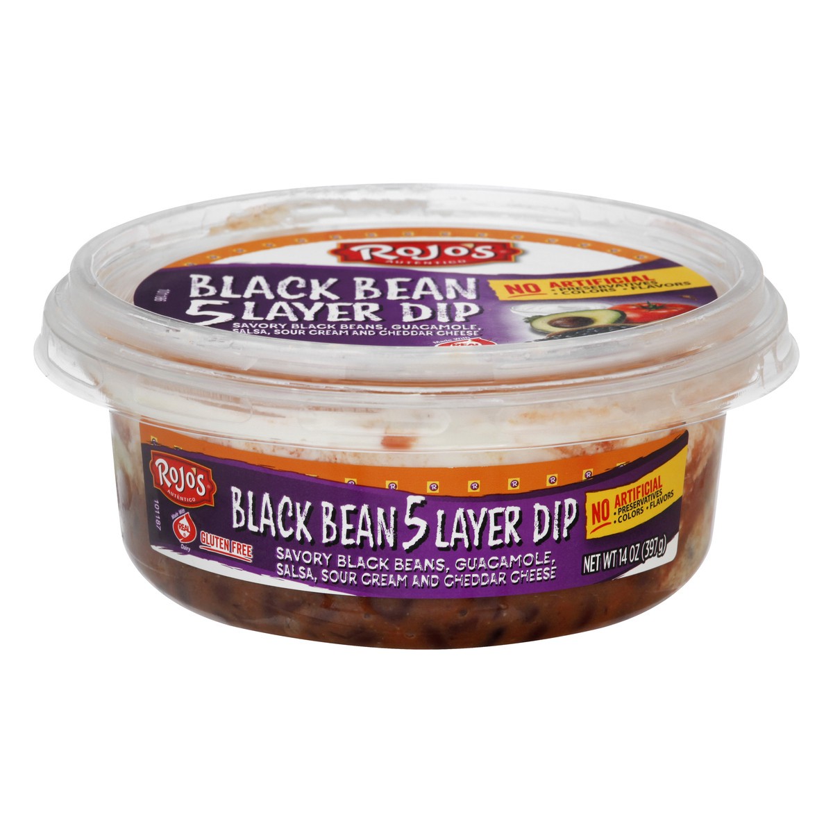 slide 1 of 13, Rojo's Rojos Black Bean Layer Dip, 1 ct