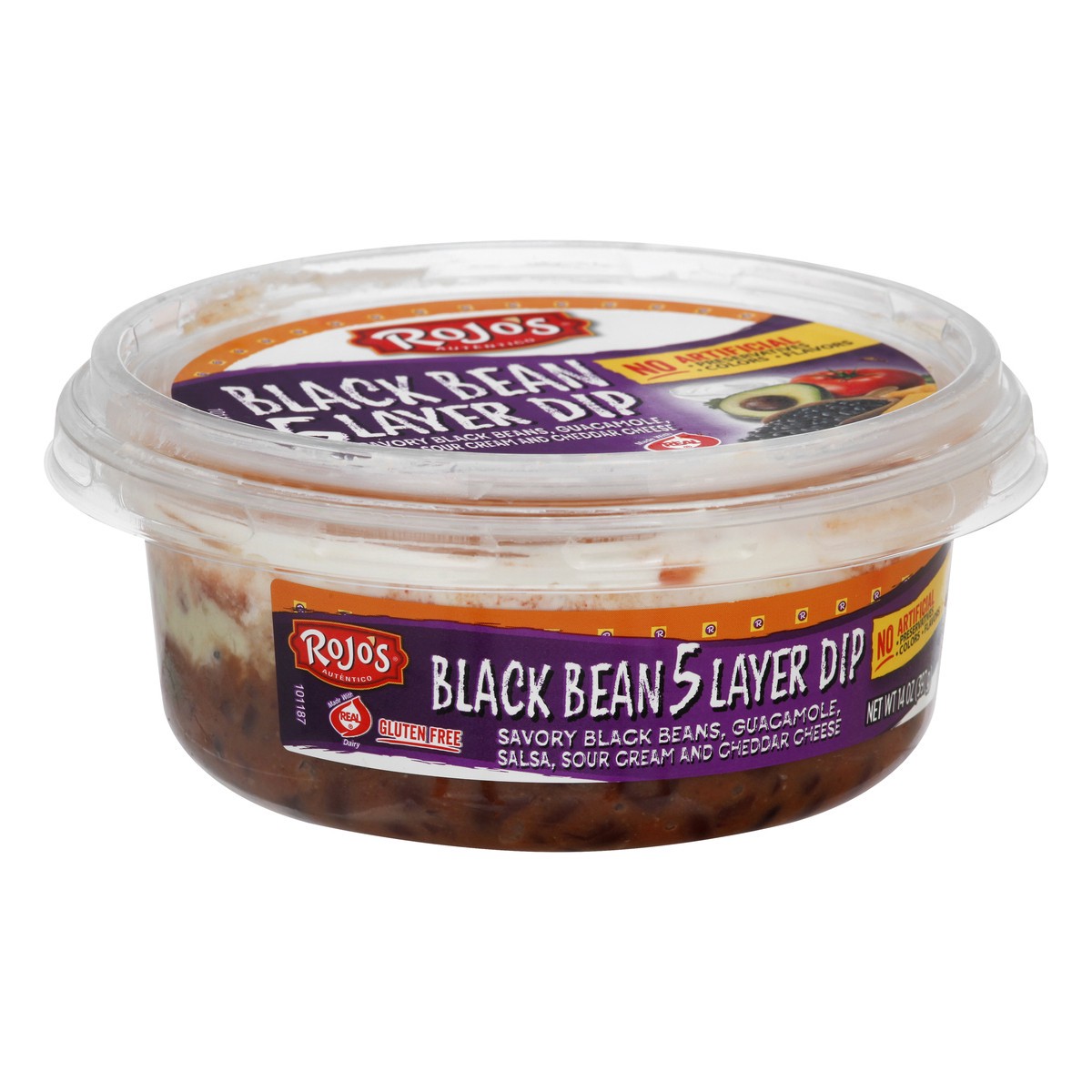 slide 8 of 13, Rojo's Rojos Black Bean Layer Dip, 1 ct