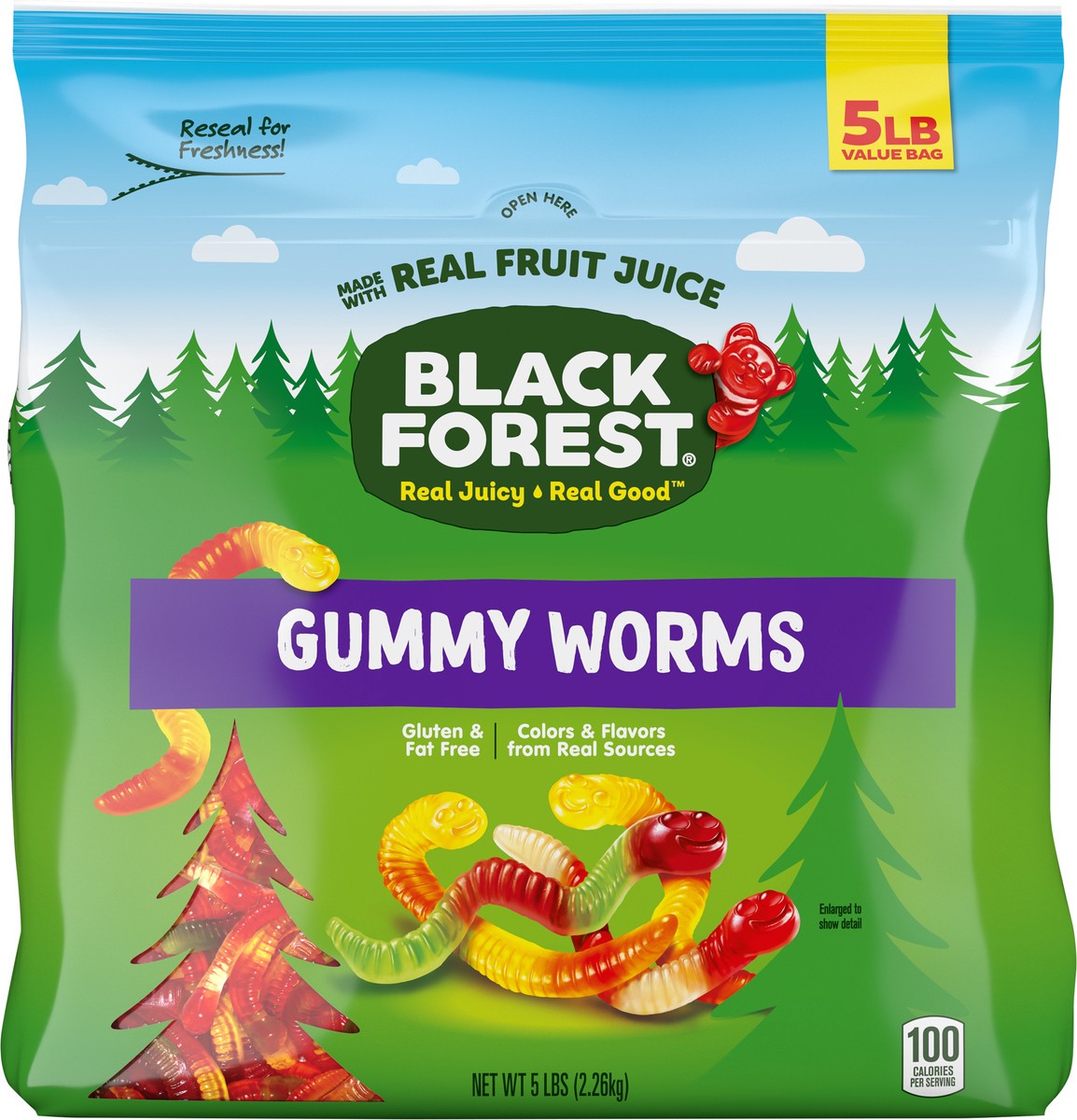 slide 2 of 13, Black Forest Gummy Worms, 5 lb