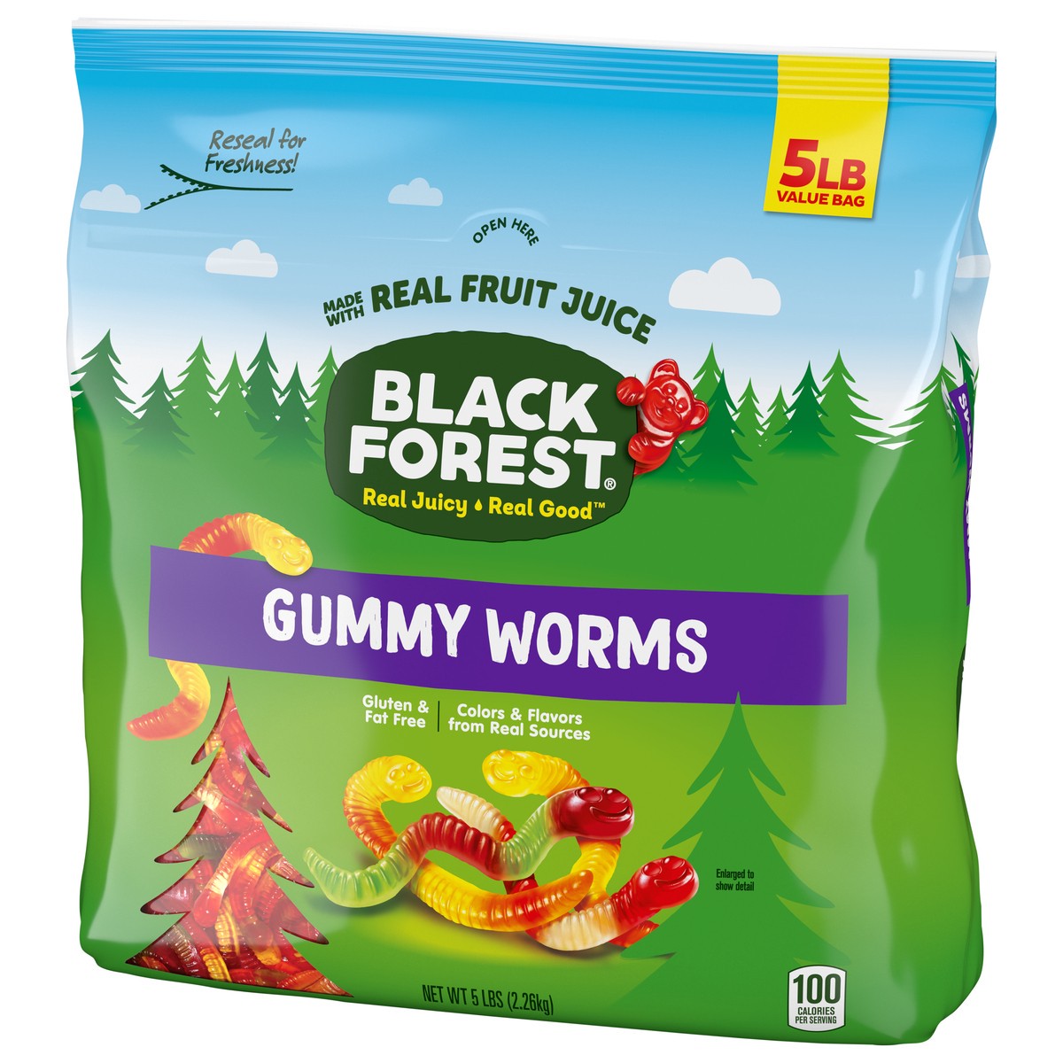 slide 4 of 13, Black Forest Gummy Worms, 5 lb