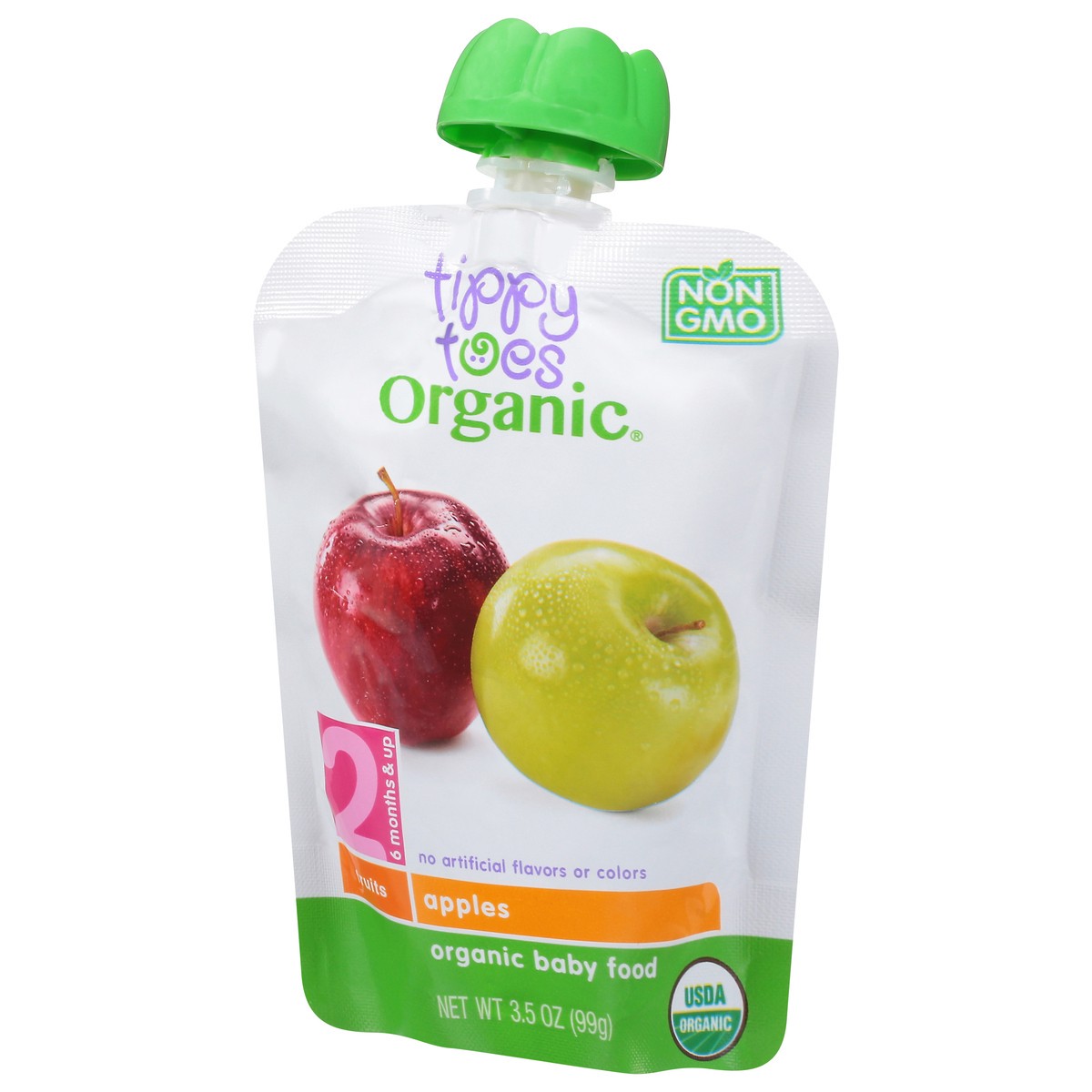 slide 7 of 9, Tippy Toes Baby Food Pouch Org Apple, 3.5 oz