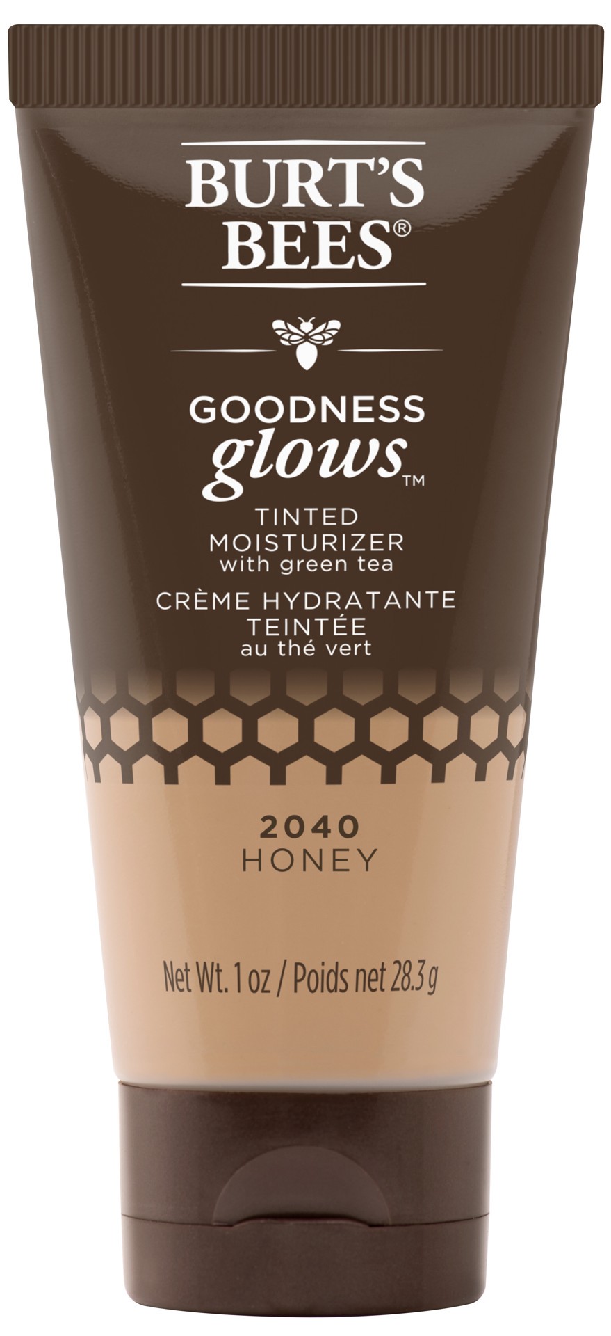 slide 1 of 5, Burt's Bees Goodness Glows™ Tinted Moisturizer, Rich in Antioxidants, Honey – 1.0 Ounce, 1 oz