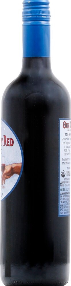 slide 2 of 3, Our Daily Red Organic Table Wine, 750 ml