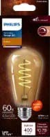 Philips 6.5-Watt (60-Watt) Medium Base St19 Vintage Led Light Bulb