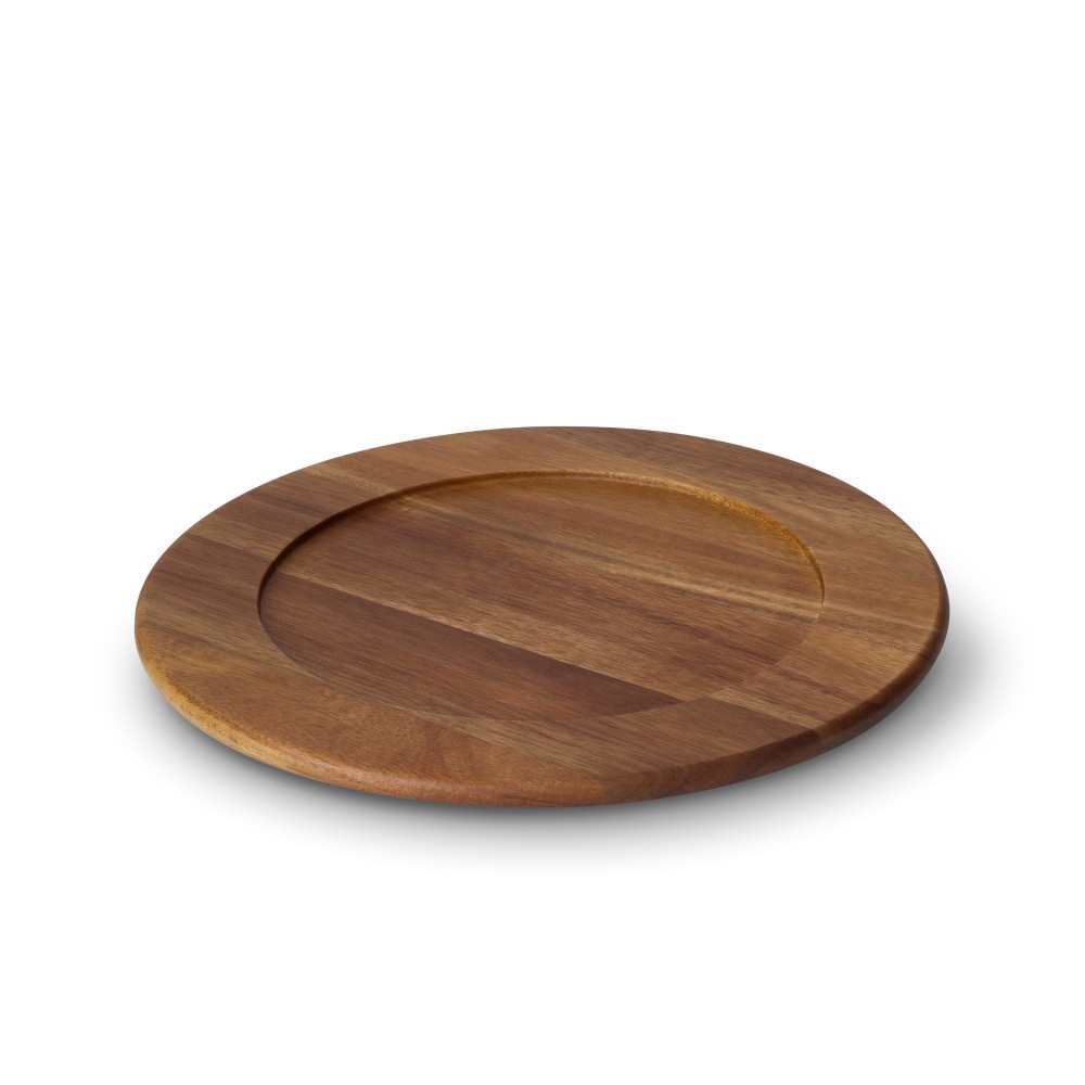 slide 1 of 4, Dash of That Charger 13" Acacia Wood Openstock Serveware, 13 in