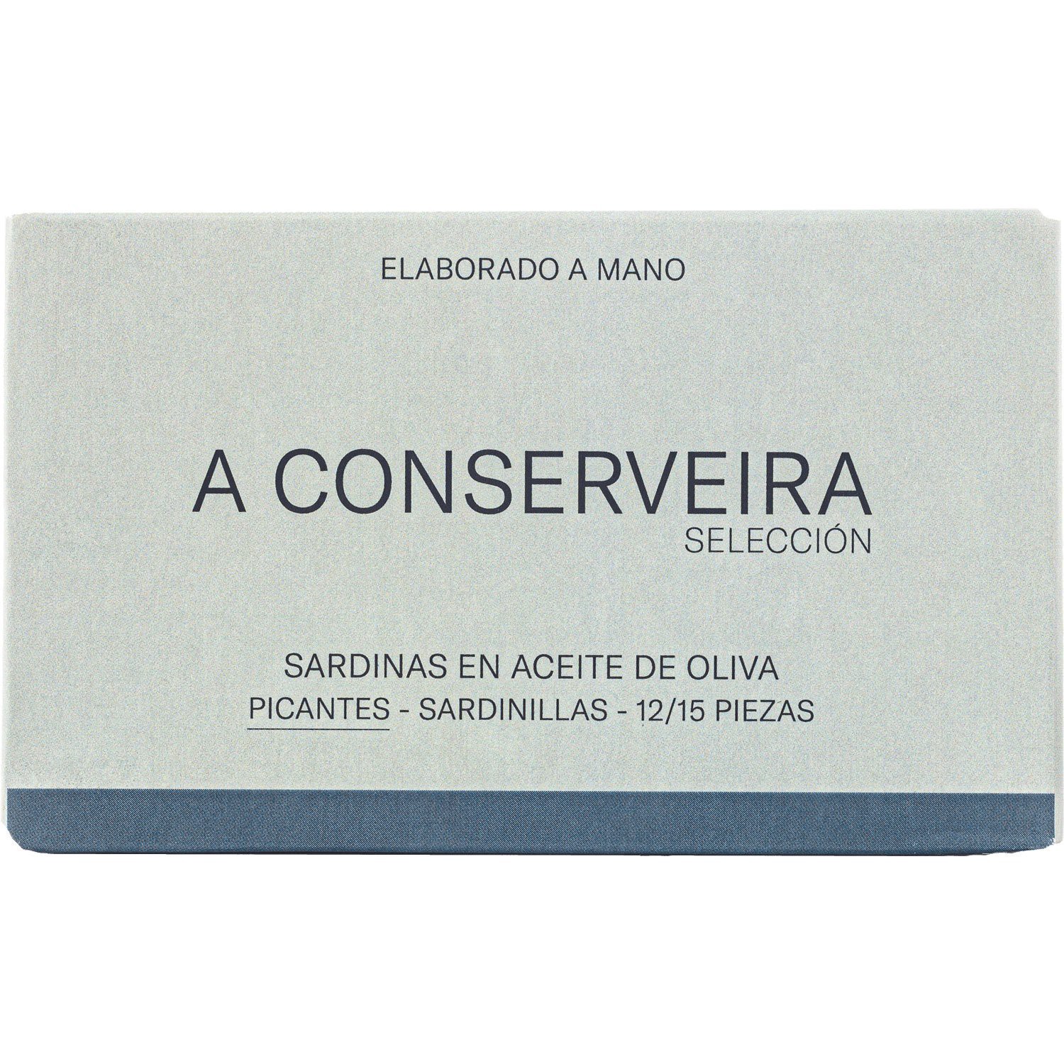 slide 1 of 1, A Conserveira Spicy Sardines in Olive Oil, 4.4 oz