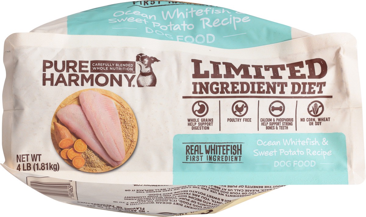 slide 8 of 9, Pure Harmony Super Premium Limited Ingredient Diet Ocean Whitefish & Sweet Potato Recipe Dog Food 4 lb, 4 lb