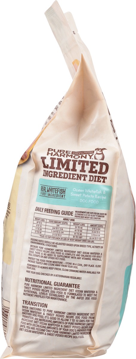slide 9 of 9, Pure Harmony Super Premium Limited Ingredient Diet Ocean Whitefish & Sweet Potato Recipe Dog Food 4 lb, 4 lb
