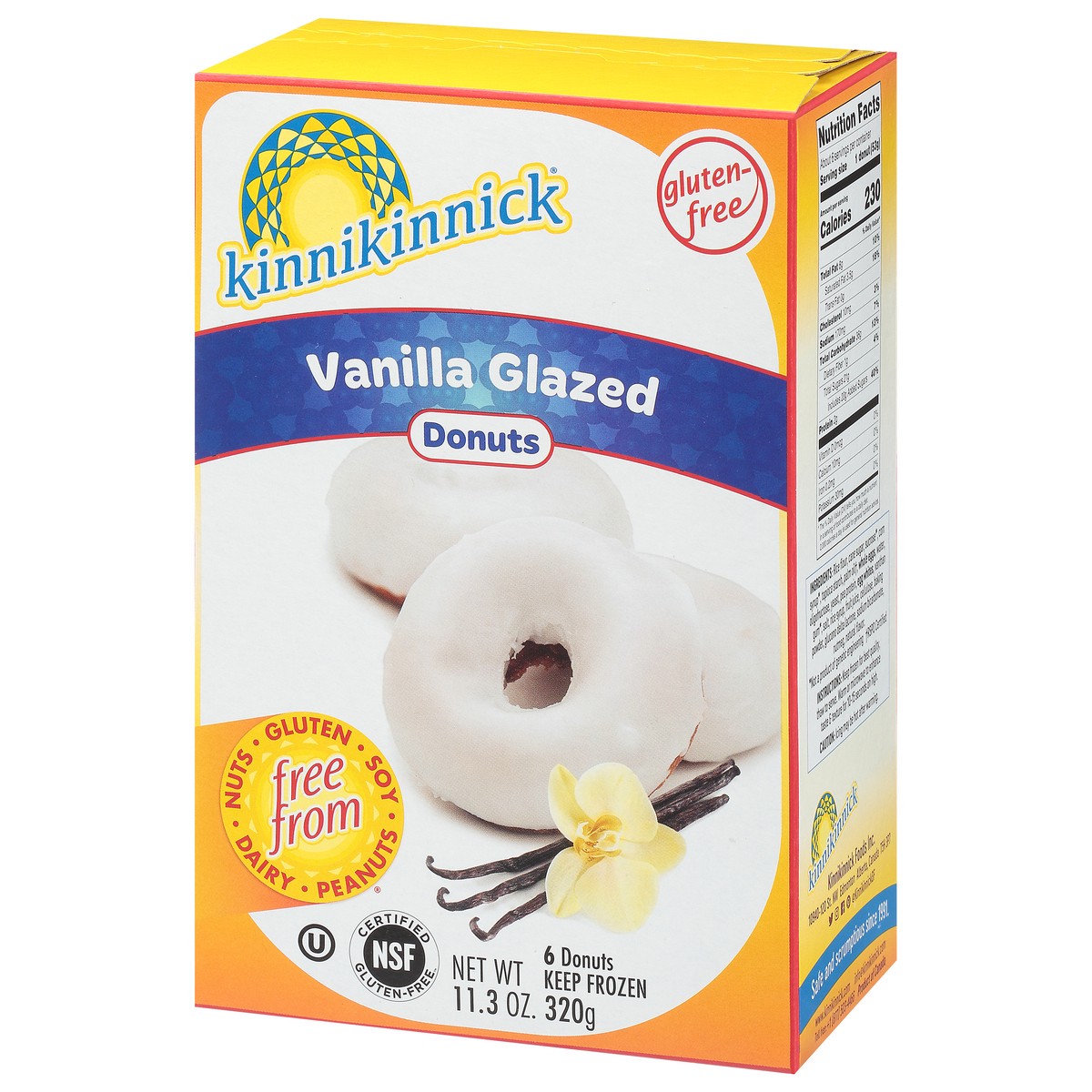 slide 3 of 9, Kinnikinnick Foods Kinnikinnick Frozen Vanilla Glazed Donut, 11.3 oz