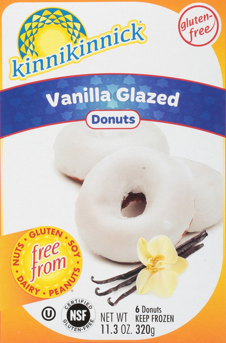 slide 1 of 9, Kinnikinnick Foods Kinnikinnick Frozen Vanilla Glazed Donut, 11.3 oz