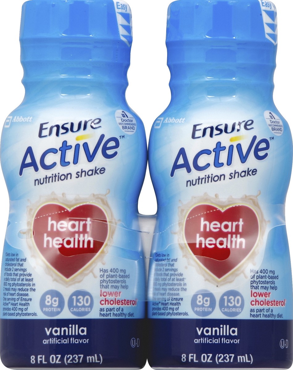 slide 4 of 5, Ensure Active Heart Health Vanilla Nutrition Shakes - 8 oz, 8 oz