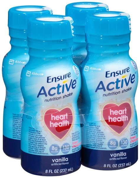 slide 1 of 5, Ensure Active Heart Health Vanilla Nutrition Shakes - 8 oz, 8 oz