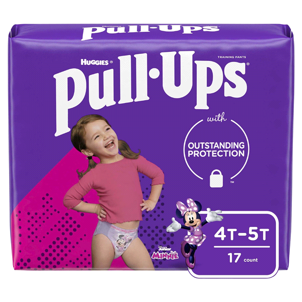 slide 1 of 1, Pull-Ups Training Pants With Learning Designs For Girls 4T-5T Jumbo Pack, 18 ct